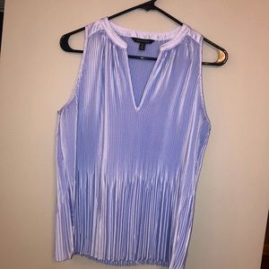 New Without Tags Banana Republic Beautiful Baby Blue Medium Petite Shell